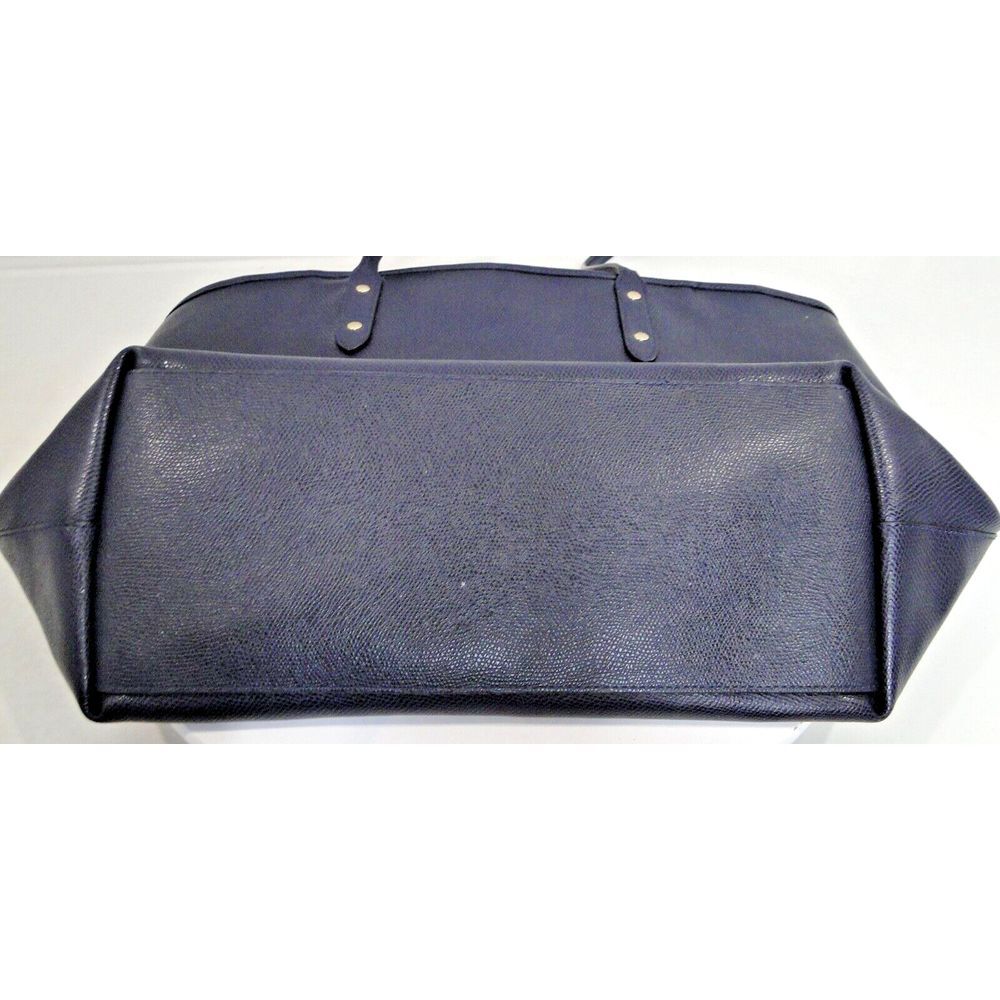 COACH Dark Blue Leather Shoulder Tote Bag‎ - Picture 3 of 4
